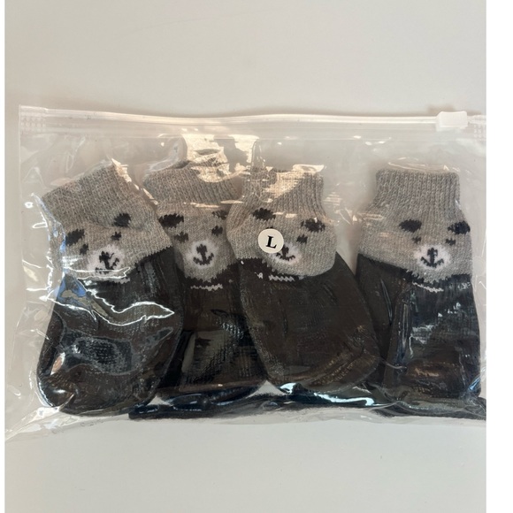 Dog Socks Anti Slip Waterproof With Adjustable Straps Pet Puppy Booties - Picture 2 of 5